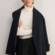 Macey Wool Blend Roll Neck Top - Ivory