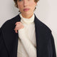 Macey Wool Blend Roll Neck Top - Ivory