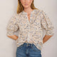 Maddison Blouse - Blue Paisley