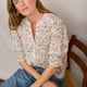 Maddison Blouse - Blue Paisley