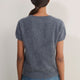 Madeleine Brushed Jumper - Grey Marl Multi Stripe