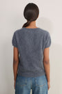Madeleine Brushed Jumper - Grey Marl Multi Stripe