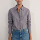 Madeleine Shirt - Chocolate/Midnight Check