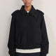Madeleine Wool Bomber - Black