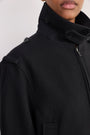 Madeleine Wool Bomber - Black