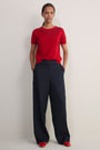 Madeleine Wool Trouser - Midnight