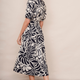 Madeleine Dress - Midnight/Ecru