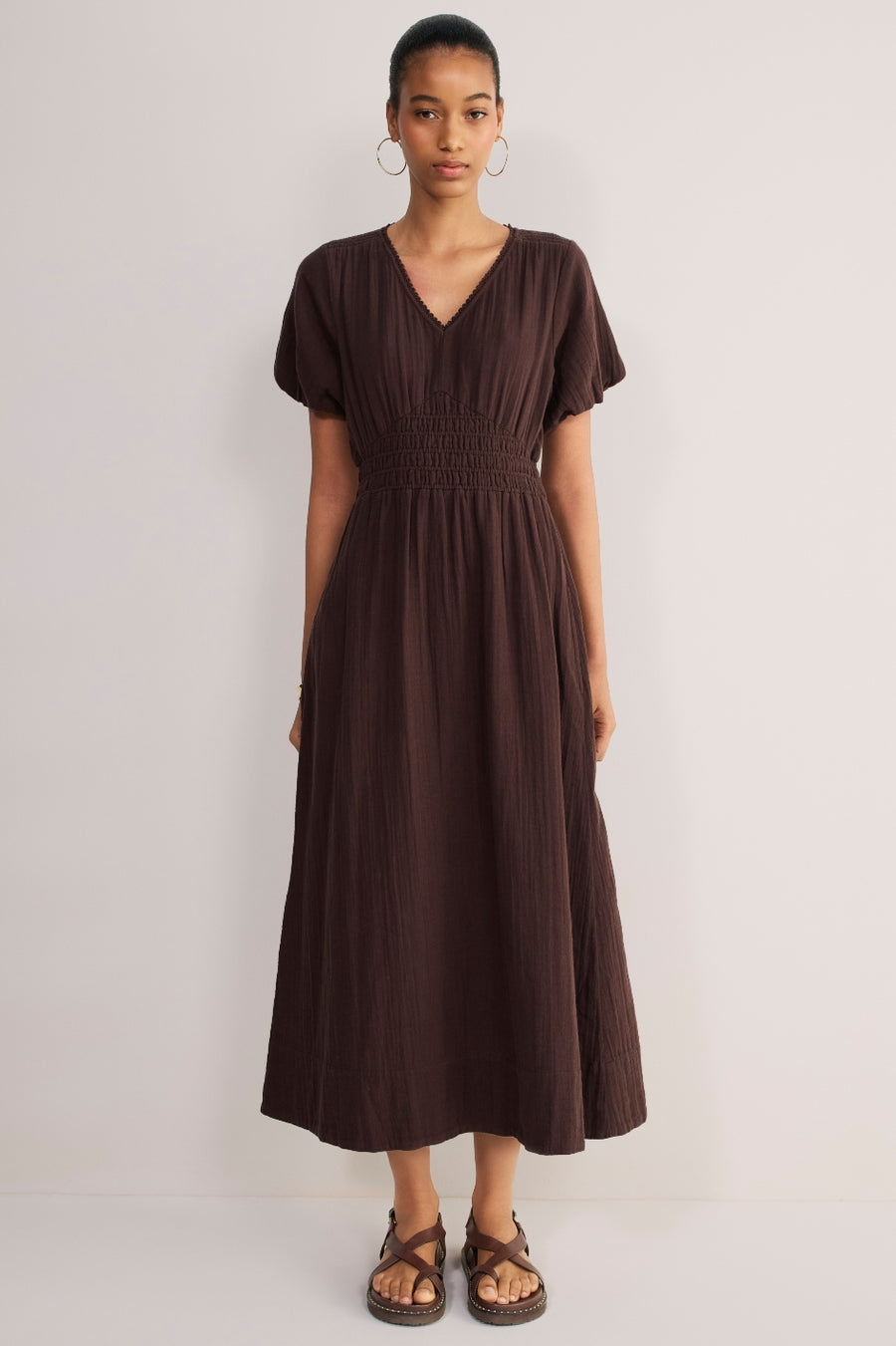 Maeva Dress - Cocoa