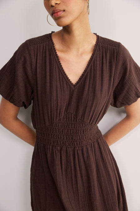 Maeva Dress - Cocoa