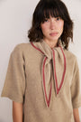 Maeve Knitted Scarf - Oatmeal