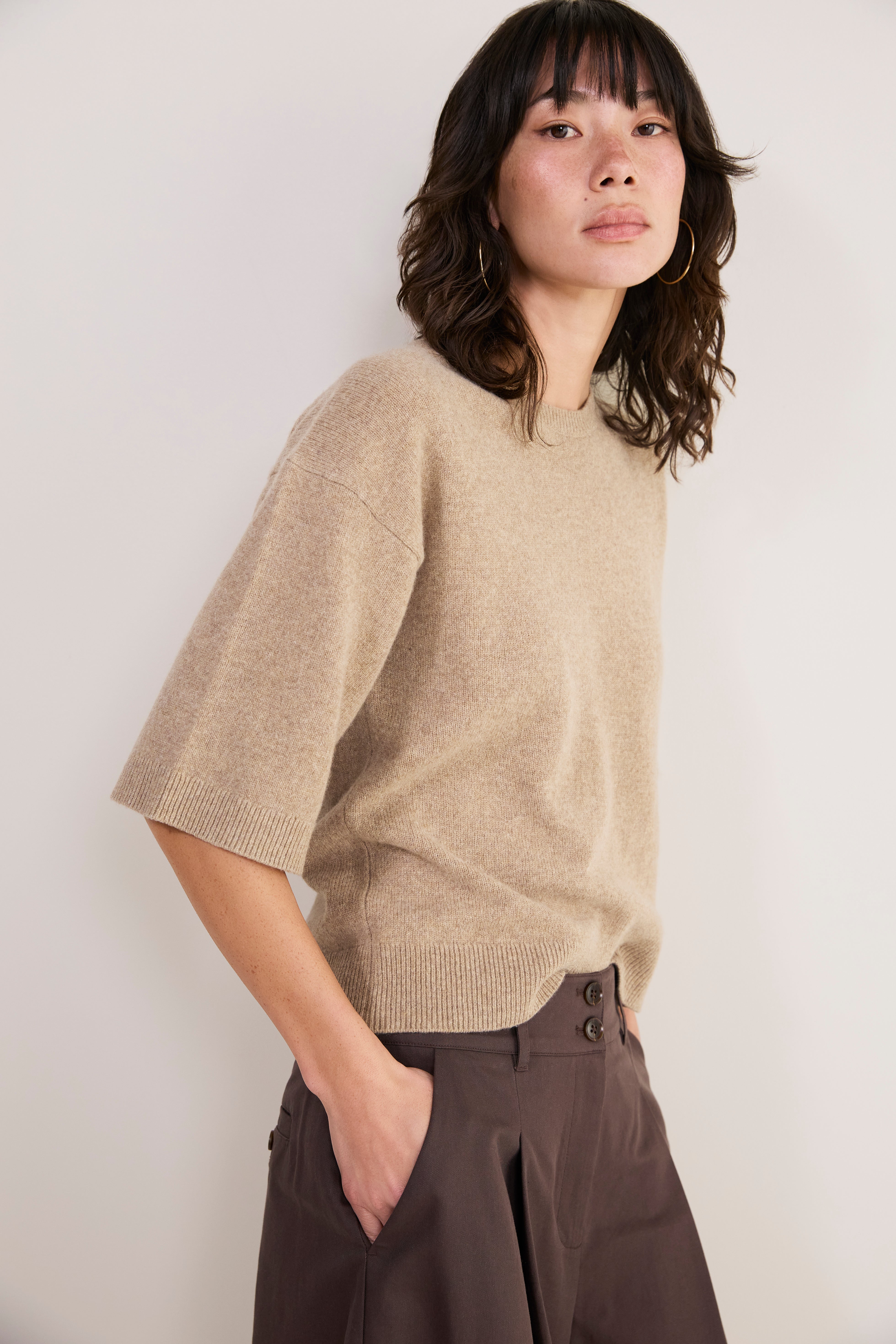 Maeve Knit Top - Oatmeal
