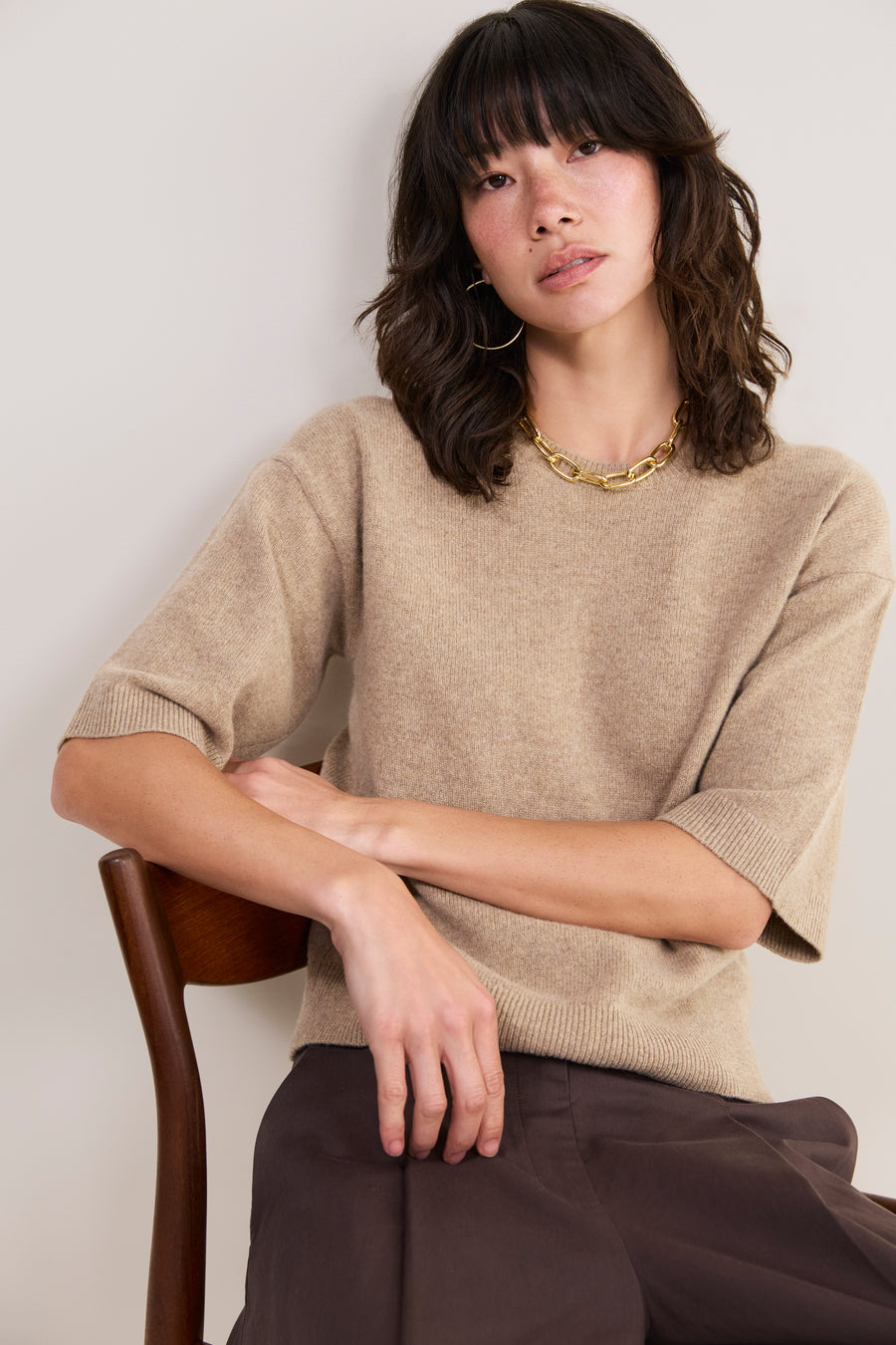 Maeve Knitted Top - Oatmeal