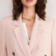Maisie Double Breasted Blazer - Dusky Pink