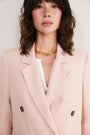 Maisie Double Breasted Blazer - Dusky Pink