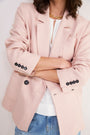 Maisie Double Breasted Blazer - Dusky Pink