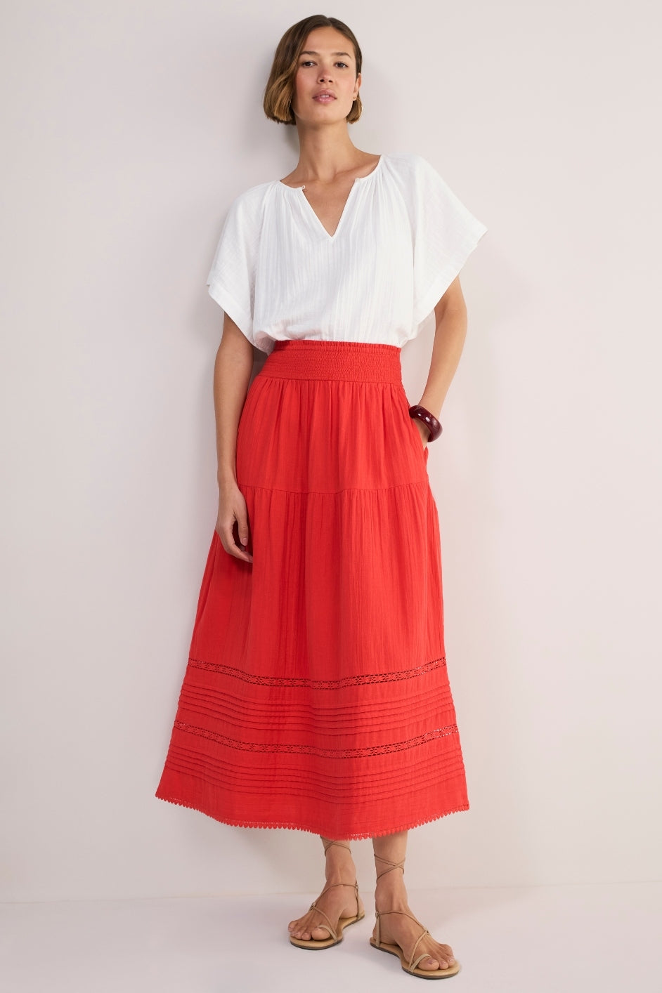 Margot Skirt - Coral