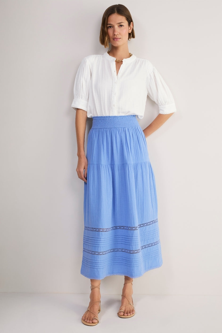 Margot Skirt - Riviera Blue