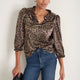 Mariam Top - Leopard Metallic
