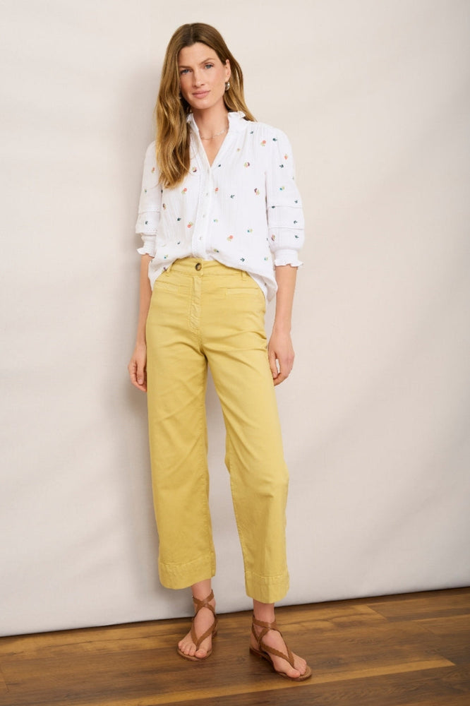 Marianne Chino Trouser - Buttermilk Yellow