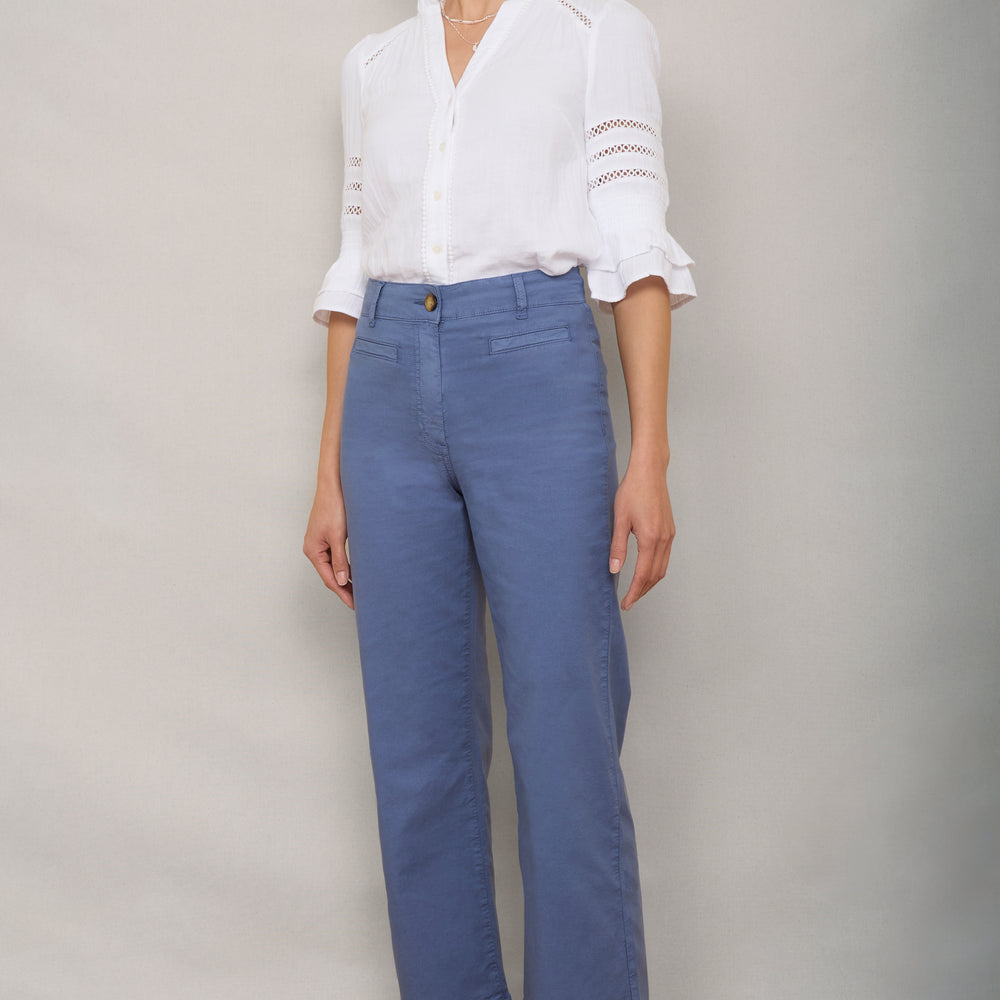 Marianne Chino Trouser - French Blue
