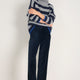 Marianne Cotton Velvet Trouser - Midnight