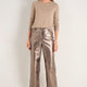 Marianne Faux Leather Trouser - Bronze