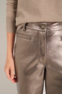 Marianne Faux Leather Trouser - Bronze