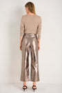Marianne Faux Leather Trouser - Bronze