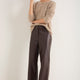 Marianne Faux Leather Trouser - Cocoa