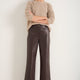 Marianne Faux Leather Trouser - Cocoa