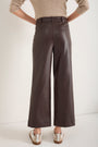 Marianne Faux Leather Trouser - Cocoa