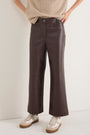 Marianne Faux Leather Trouser - Cocoa