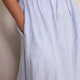 Marina Linen Skirt - Blue/Ivory Stripe