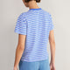 Marley Short Sleeve T-Shirt - Cobalt/Ivory Micro Stripe