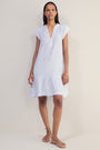 Marlow Short Dress - Sky Blue/White Stripe