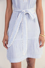 Marlow Short Dress - Sky Blue/White Stripe