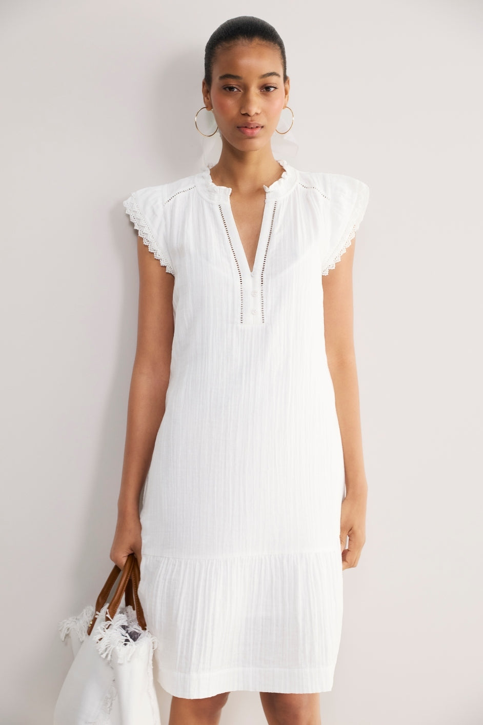Marlow Short Dress - White