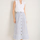 Marlow Skirt - Blue/Ivory Stripe