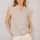 Marlow Top - Ivory Woodblock