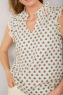 Marlow Top - Ivory Woodblock