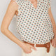 Marlow Top - Ivory Woodblock