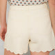 Ruby Scallop Short - Ecru