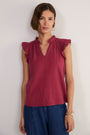 Marlow Top - Sangria Red
