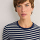 Marnie Long Sleeve Jersey Top - Midnight/Grey Stripe