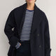 Marnie Long Sleeve Jersey Top - Midnight/Grey Stripe