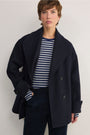Marnie Long Sleeve Jersey Top - Midnight/Grey Stripe