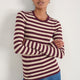 Marnie Long Sleeve Jersey Top - Oat/Deep Fig Stripe