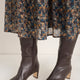 Martha Knee High Leather Boot - Espresso
