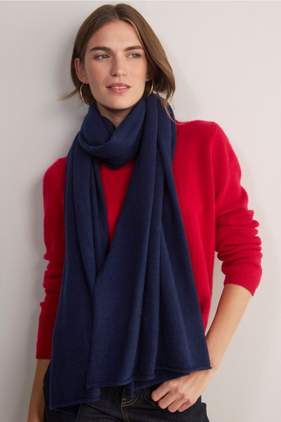 Mathilde Cashmere Scarf - Midnight