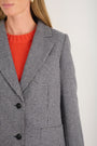 Melanie Dogtooth Blazer - Midnight/Stone Check